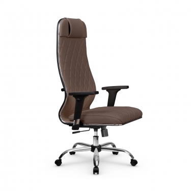 Кресло руководителя Метта Мetta L 1m 40M/2D Infinity Easy Clean MPES Комплект 7 Светло-коричневое