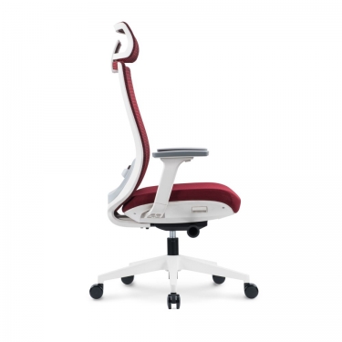 Кресло руководителя Норден RUBY white frame Красный