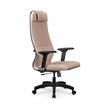 Кресло руководителя Метта Мetta L 1m 38K2/4D Infinity Easy Clean MPES Комплект 6 Темно-бежевое