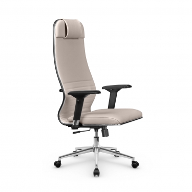 Кресло руководителя Метта Мetta L 1m 38K2/4D Infinity Easy Clean MPES Комплект 9 Светло-бежевое