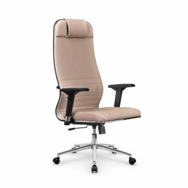 Кресло руководителя Метта Мetta L 1m 38K2/4D Infinity Easy Clean MPES Комплект 9 Темно-бежевое