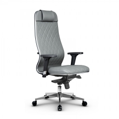 Кресло руководителя Метта Metta L 1m 40M/2D Комплект 3 Серое