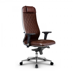 Кресло руководителя Метта Metta L 1m 40M/2D Комплект 3 Темно-коричневое