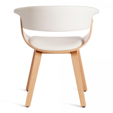 Стул Tetchair VIMTA mod.8021 дерево / экокожа, 69х56х77 см, натуральный/белый