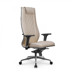 Кресло руководителя Мetta L 1m 50M/2D Infinity Easy Clean MPES Комплект 2 Темно-бежевое