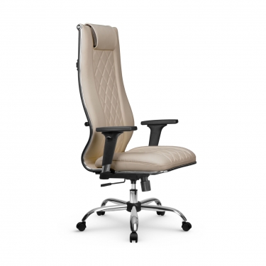 Кресло руководителя Метта Мetta L 1m 50M/2D Infinity Easy Clean MPES Комплект 5 Темно-бежевое