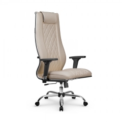 Кресло руководителя Мetta L 1m 50M/2D Infinity Easy Clean MPES Комплект 5 Темно-бежевое