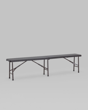 Скамейка складная пластиковая Stool Group Кейт 180 HDPE Коричневый