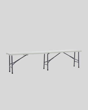 Скамейка складная пластиковая Stool Group Кейт 180 HDPE Белый