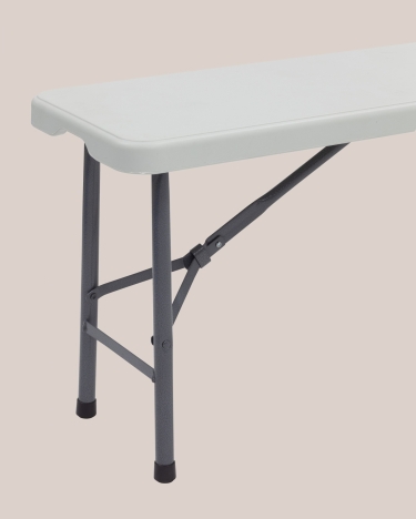 Скамейка складная пластиковая Stool Group Кейт 180 HDPE Белый