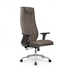Кресло руководителя Мetta L 1m 50M/2D Infinity Easy Clean MPES Комплект 7 Светло-коричневое