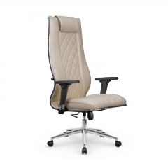Кресло руководителя Мetta L 1m 50M/2D Infinity Easy Clean MPES Комплект 9 Темно-бежевое