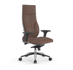 Кресло руководителя Мetta L 1m 46/2D Infinity Easy Clean MPES Комплект 2 Светло-коричневое