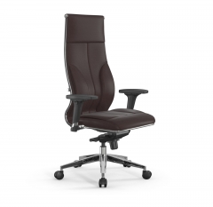 Кресло руководителя Мetta L 1m 46/2D Infinity Easy Clean MPES Комплект 2 Темно-коричневое