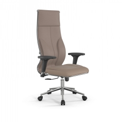 Кресло руководителя Мetta L 1m 46/2D Infinity Easy Clean MPES Комплект 8 Темно-бежевое