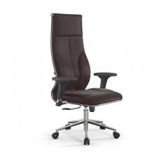 Кресло руководителя Мetta L 1m 46/2D Infinity Easy Clean MPES Комплект 8 Темно-коричневое