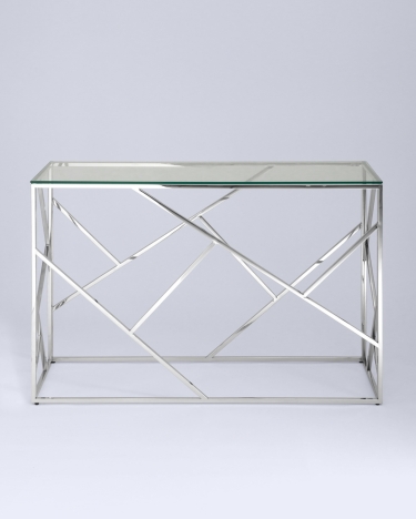 Консоль Stool Group АРТ ДЕКО 12040 Серебро