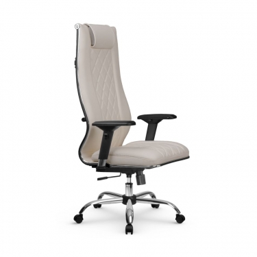 Кресло руководителя Метта МЕТТА L 1m 50M/4D Infinity Easy Clean MPES Комплект 5 Светло-бежевое