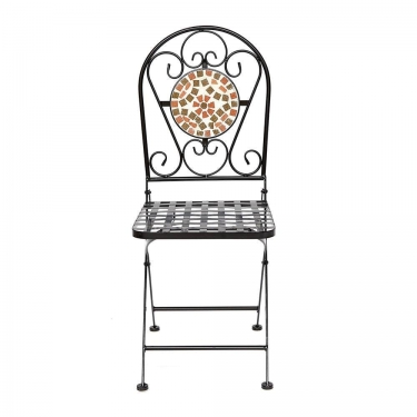 Стул Secret de Maison VICENZA mod. PL08-1070 металл, 36х35х91см, черный/плитка