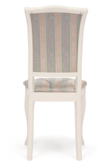 Стул Tetchair Opera OP-SC дерево гевея, 45х53х97см, ivory white слоновая кость 2-5, ткань бирюзовая H180-19