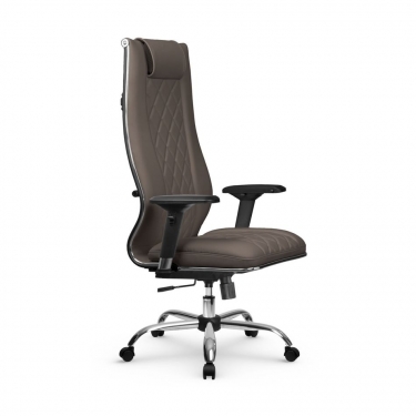 Кресло руководителя Метта МЕТТА L 1m 50M/4D Infinity Easy Clean MPES Комплект 5 Светло-коричневое