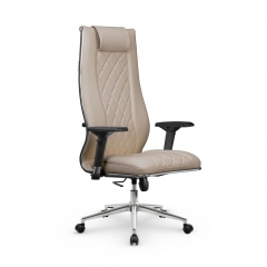 Кресло руководителя МЕТТА L 1m 50M/4D Infinity Easy Clean MPES Комплект 9 Темно-бежевое
