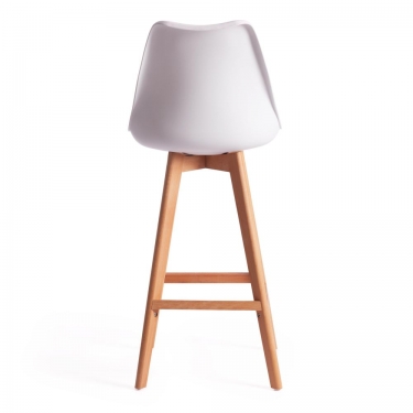 Стул барный Tetchair TULIP BAR mod. C1014H пластик/дерево, 57 х 48 х 104 см, белый 018 /натуральный