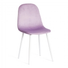 Стул Tetchair BREEZE mod. 4724 вельвет/металл, 44 х 53 х 87 см, Light lavander светло-лавандовый HLR26 / белый