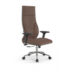 Кресло руководителя Мetta L 1m 46/4D Infinity Easy Clean MPES Комплект 8 Светло-коричневое