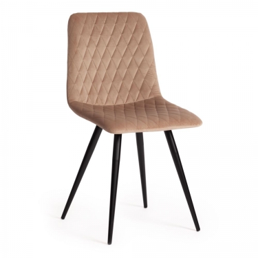 Стул Tetchair CHILLY X mod. 7096 ткань/металл, 45x53х88 см, высота до сиденья 50 см, бежевый barkhat 5/черный