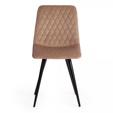 Стул Tetchair CHILLY X mod. 7096 ткань/металл, 45x53х88 см, высота до сиденья 50 см, бежевый barkhat 5/черный