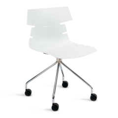 Стул офисный Tetchair HANSEN mod. 606-1 Белый/хром
