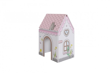 Стол Мебельсон Домик MK-0017 Белое дерево/розовый