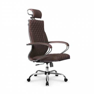 Кресло руководителя Метта Metta L 2c 44C/K116 Infinity Easy Clean MPES Комплект 5 Темно-коричневое