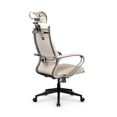 Кресло руководителя Метта Metta L 2c 44C/K116 Infinity Easy Clean MPES Комплект 6 Молочное