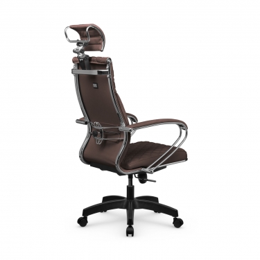 Кресло руководителя Метта Metta L 2c 44C/K116 Infinity Easy Clean MPES Комплект 8 Темно-коричневое