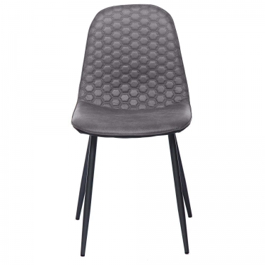 Стул Tetchair STORM mod. 807 металл/вельвет, 46 х 53 х 87 х 49 см, серый/антрацит, G062-40