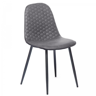 Стул Tetchair STORM mod. 807 металл/вельвет, 46 х 53 х 87 х 49 см, серый/антрацит, G062-40