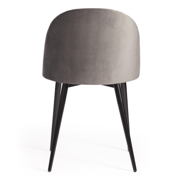 Стул Tetchair MONRO mod. 710 ткань/металл, 56х51х80 см, высота до сиденья 47 см, серый barkhat 26/черный