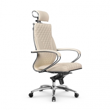Кресло руководителя Метта Metta L 2c 44C/K116 Infinity Easy Clean MPES Комплект 1 Молочное