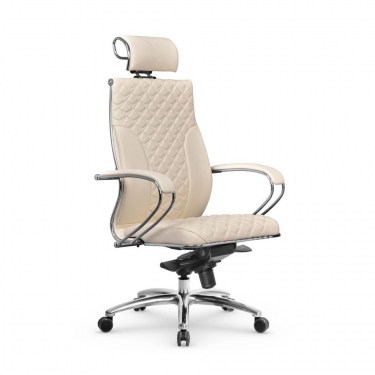 Кресло руководителя Метта Metta L 2c 44C/K116 Infinity Easy Clean MPES Комплект 1 Молочное