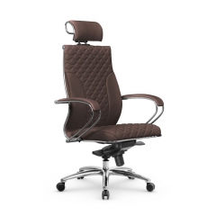 Кресло руководителя Metta L 2c 44C/K116 Infinity Easy Clean MPES Комплект 1 Темно-коричневое