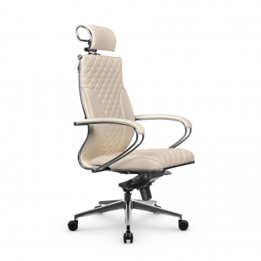 Кресло руководителя Метта Metta L 2c 44C/K116 Infinity Easy Clean MPES Комплект 2 Молочное