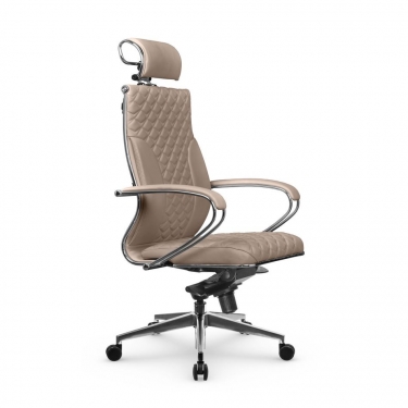 Кресло руководителя Метта Metta L 2c 44C/K116 Infinity Easy Clean MPES Комплект 2 Темно-бежевое