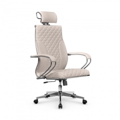 Кресло руководителя Metta L 2c 44C/K116 Infinity Easy Clean MPES Комплект 3 Светло-бежевое