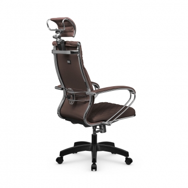 Кресло руководителя Метта Metta L 2c 44C/K116 Infinity Easy Clean MPES Комплект 4 Темно-коричневое