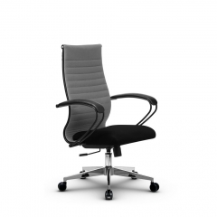 Кресло офисное МЕТТА B 2b 19/K130, Основание 17834 Комплект 3 Светло-серое Черное