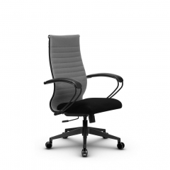 Кресло офисное МЕТТА B 2b 19/K130, Основание 17832 Комплект 4 Светло-серое Черное
