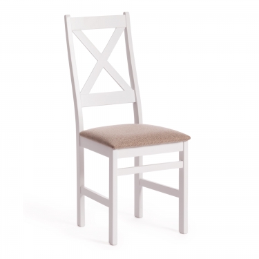 Стул Tetchair CROSSMAN Многослойная фанера, 1004140, white, ткань бежевая Ford William 7