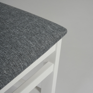 Стул Tetchair SWEDEN Многослойная фанера, 414099 см, white, ткань серая 16/1